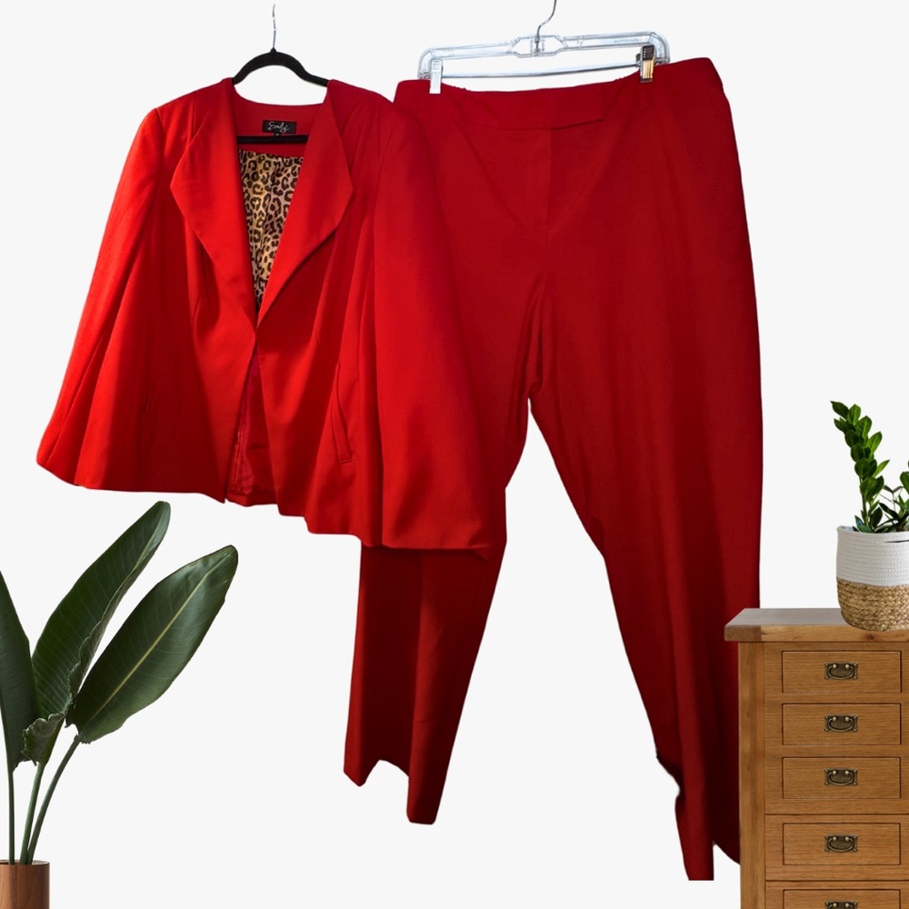 Emily Red Pantsuit
